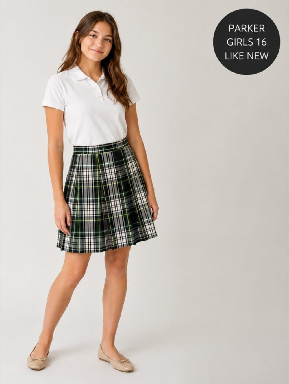 Parker | Sz 16 (28 Waist) - Plaid Pleated Skirt